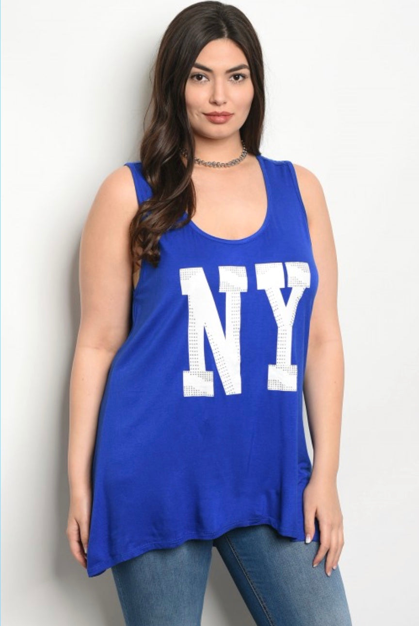 Royal Plus size Top