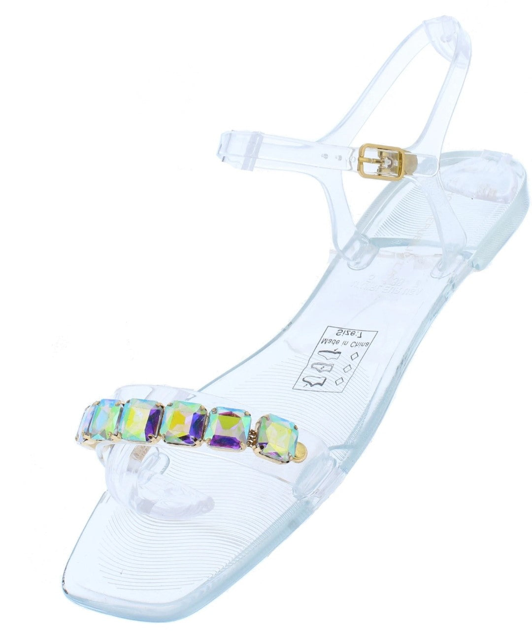 Clear Rhinestone Sandal