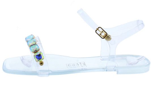 Clear Rhinestone Sandal