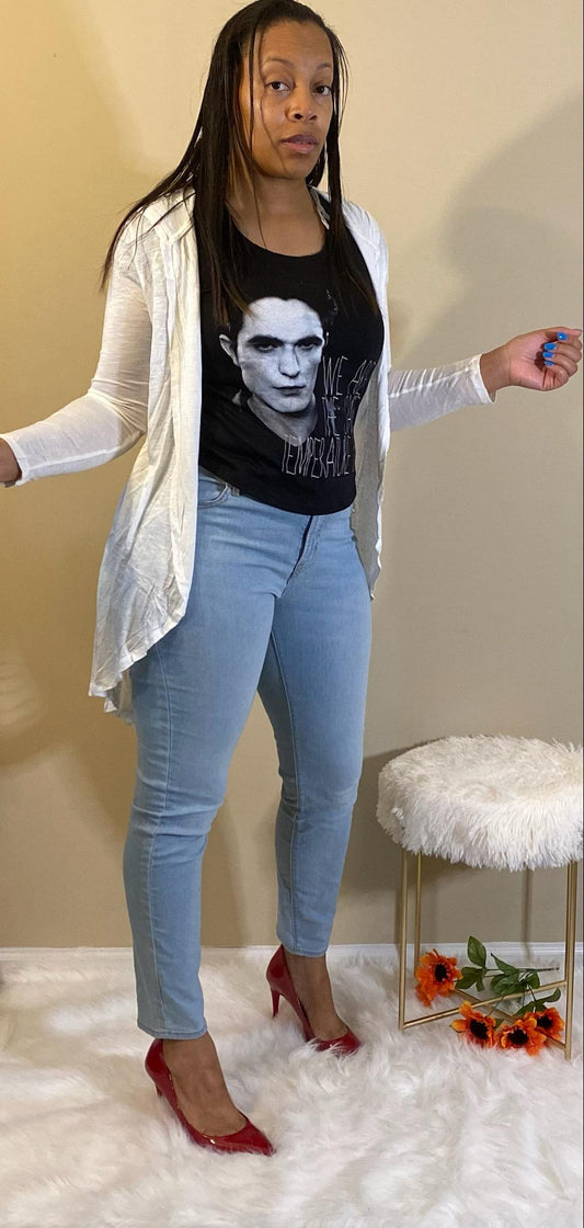 "The Hood-Ripped Cardigan"