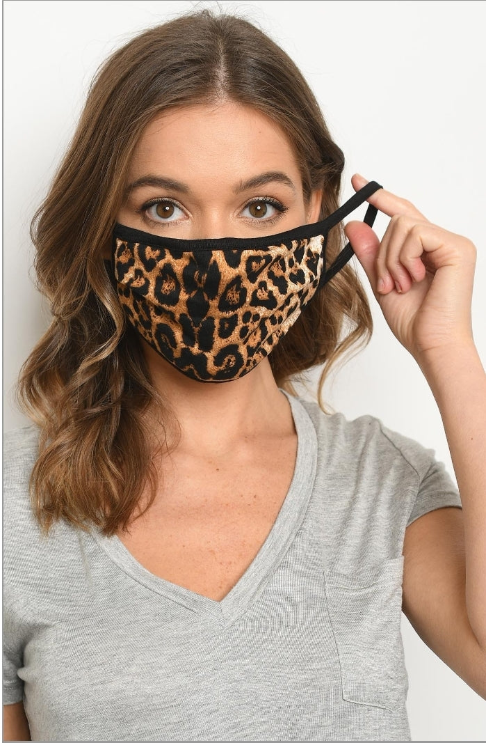 Leperd Mask Brown Leopard Mask – Shonte’s Sunflower Apparel &More