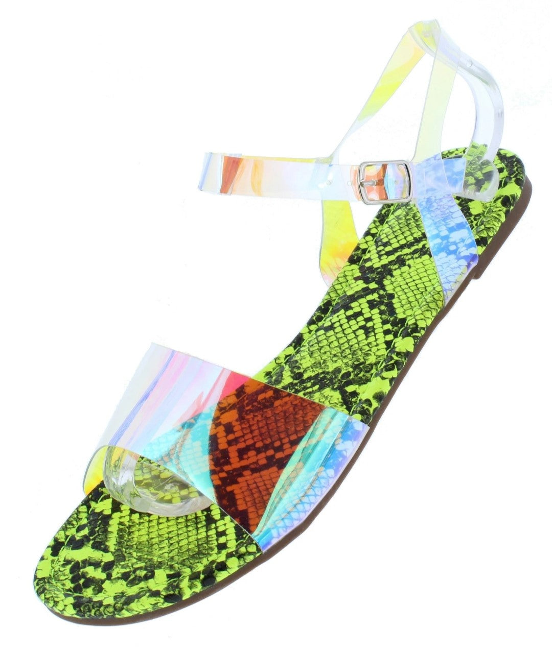 Tiana Neon Yellow Sandal